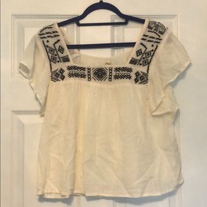 Hollister off white top